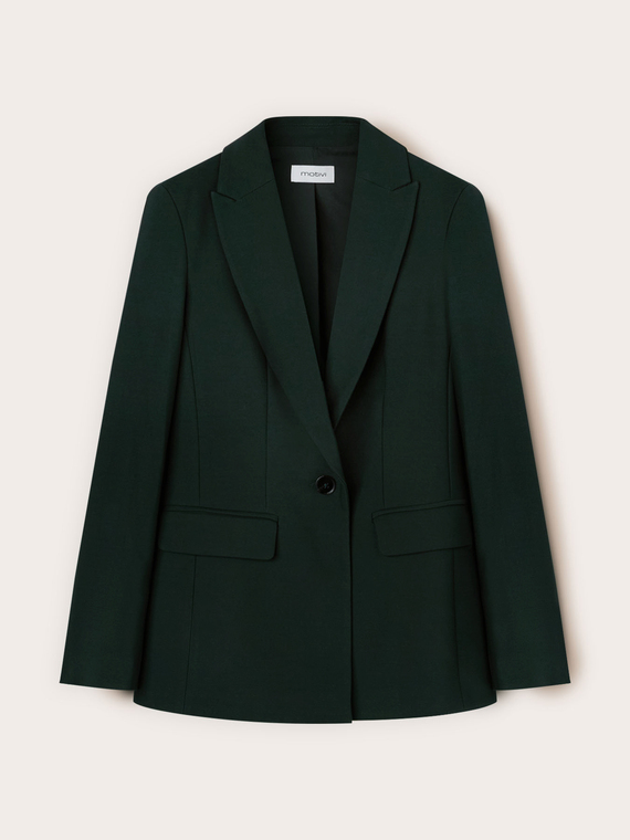 Blazer monopetto misto viscosa