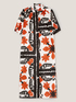 Oversize-Hemdblusenkleid mit floralem Muster image number 4