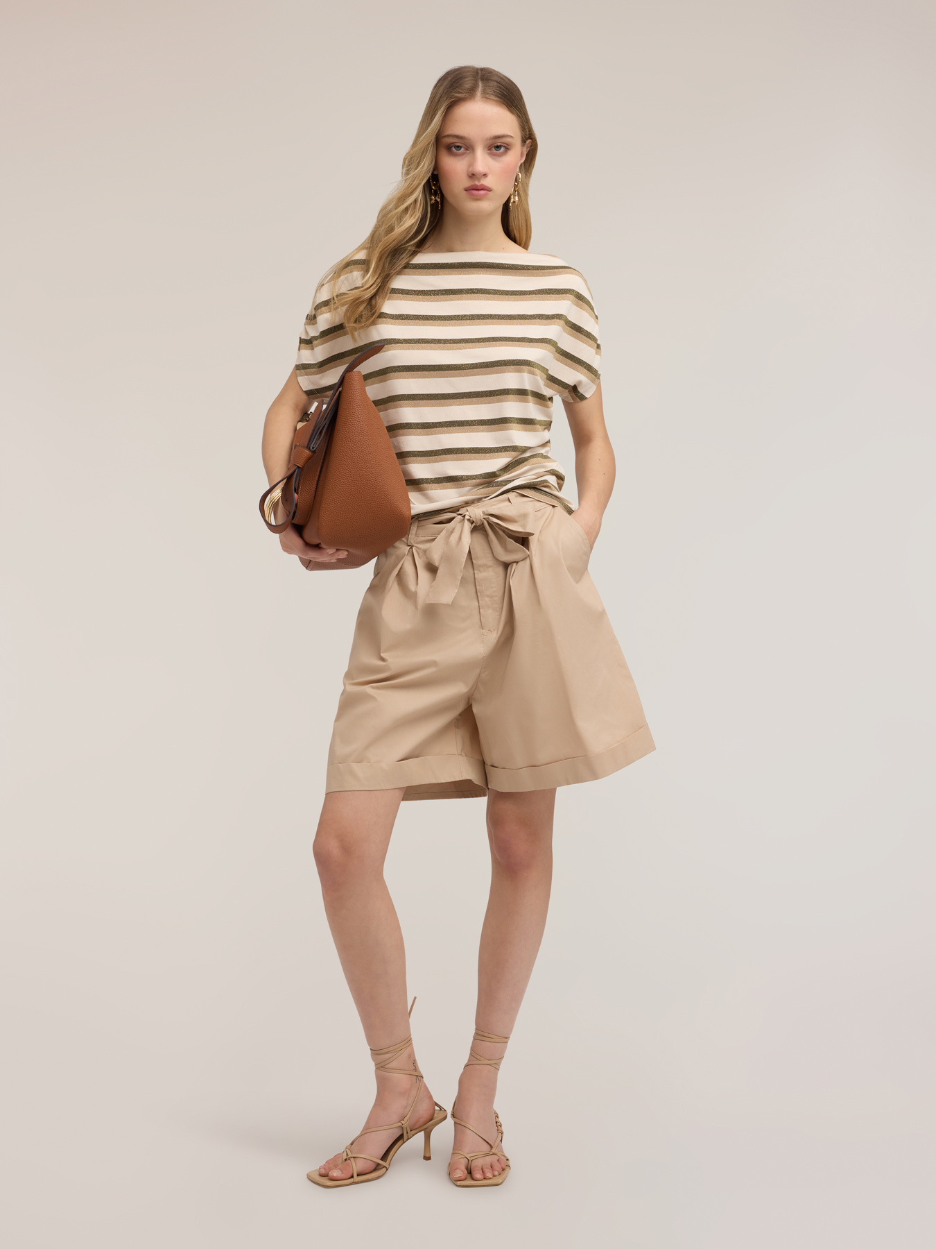 Lurex striped T-shirt image number 2