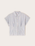 Lurex striped muslin shirt image number 4