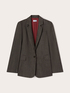 Blazer teint fil m&eacute;lange coton image number 4