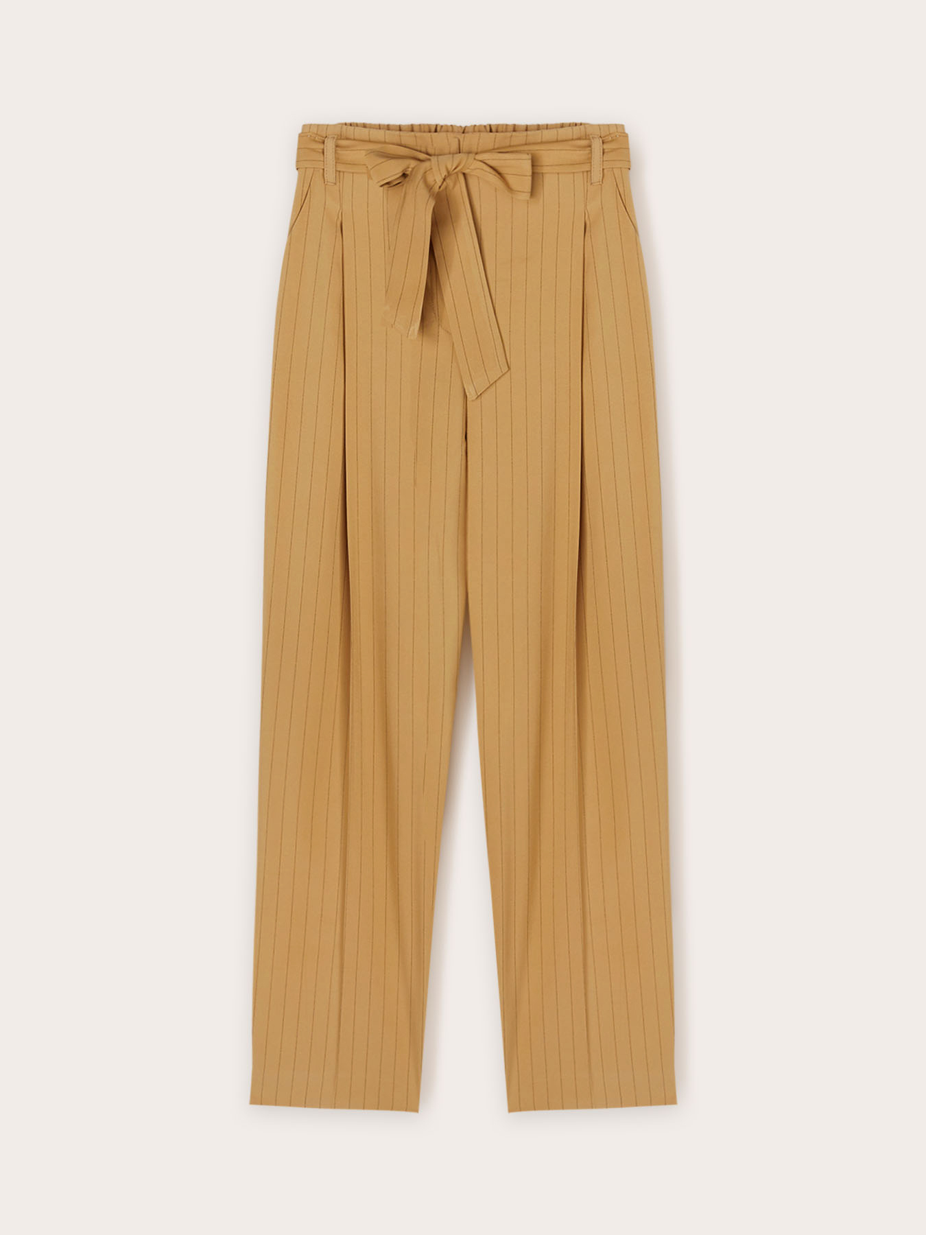 Pantaloni gessati con pieghe image number 4