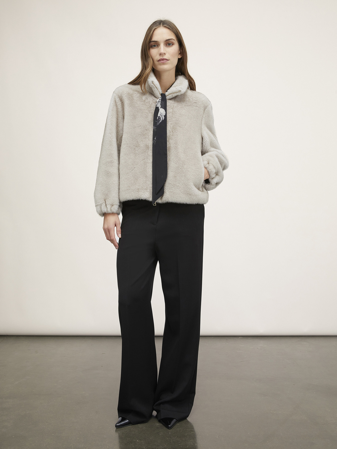 Jachetă scurtă teddy image number 3