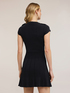 Vestido flare de punto con botones image number 1