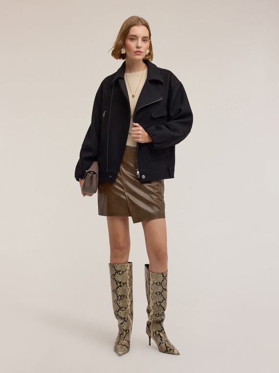 Caban in panno misto lana