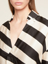 Oversized striped satin shirt image number 2