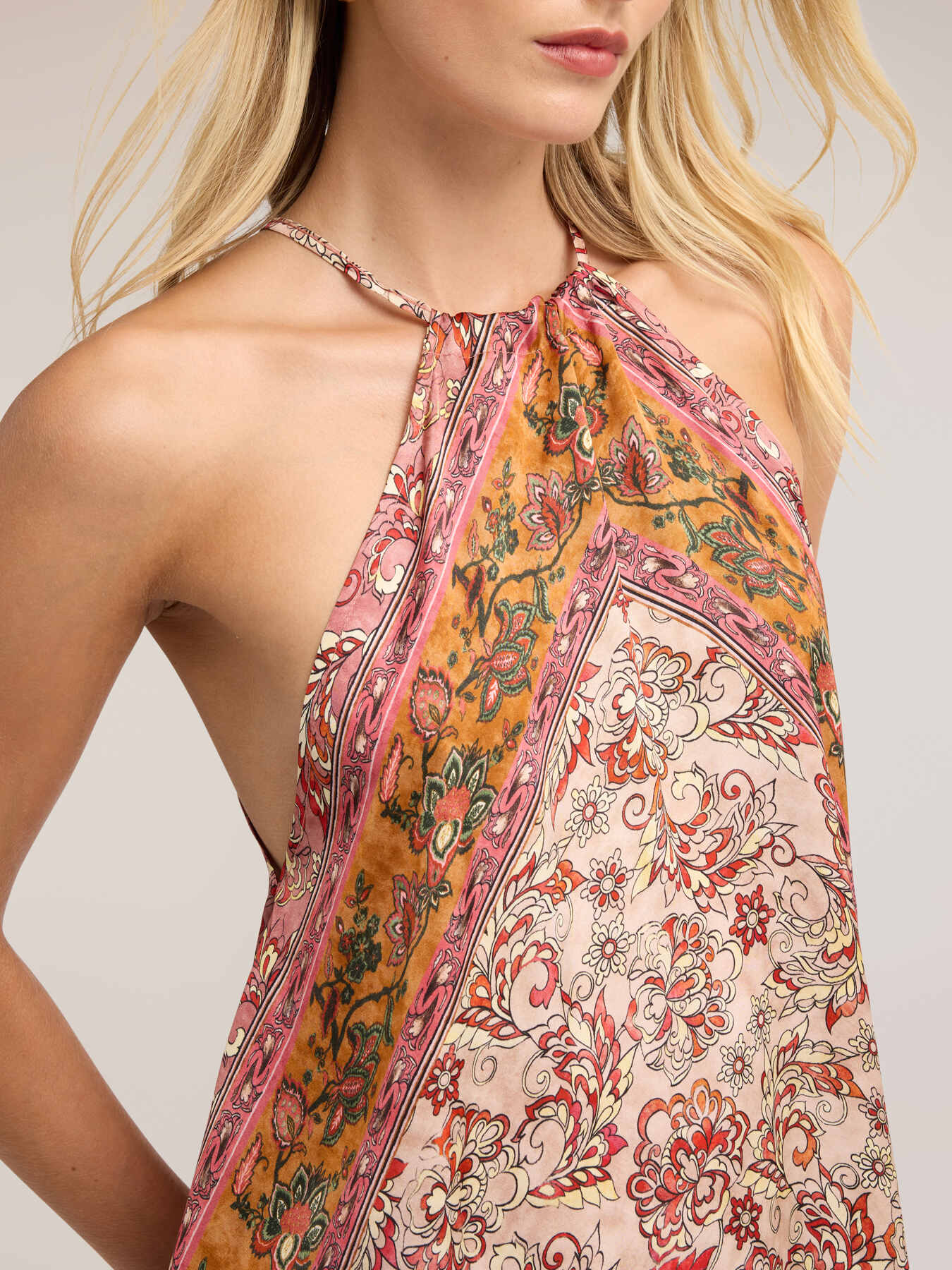 Top aus Satin mit Paisley-Druck image number 3