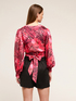 Floral patterned short blouse image number 1
