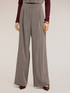 Palazzo pants in yarn-dyed fabric image number 2