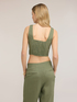Bustier top in linen lyocell blend image number 1