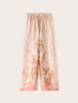 Palazzo pants in printed satin image number 4