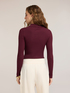 Pull polo c&ocirc;tel&eacute; en viscose avec cut-out image number 1