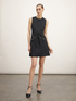 Sheath dress with split pleat image number 0