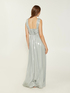 Vestito lungo in jersey laminato image number 2