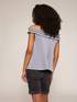 Pleated striped top image number 1
