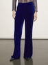 Smooth velvet palazzo trousers image number 0