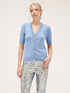 Short-sleeved cardigan with jewel buttons image number 0