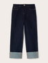 High-waisted cropped jeans with cuff image number 4