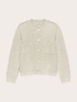 Short knitted cardigan with tiny sequins image number 3