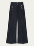 Jeans flare con motivo bottoni image number 3
