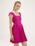 Linen blend mini dress image number 0