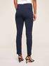High-waisted slim trousers with button feature image number 1
