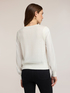 Viscose sweater with satin sleeves image number 1