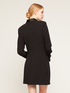 Robe manteau dress with satin inserts image number 1