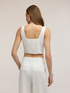 Top bustier en m&eacute;lange lin lyocell image number 1