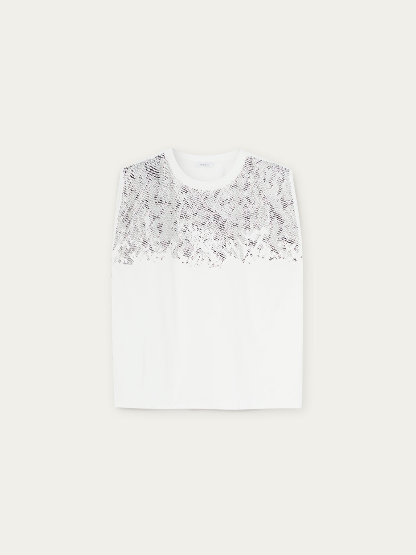 Top con spalline e borchie image number 3