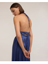 Vestito lungo in raso con balza image number 3