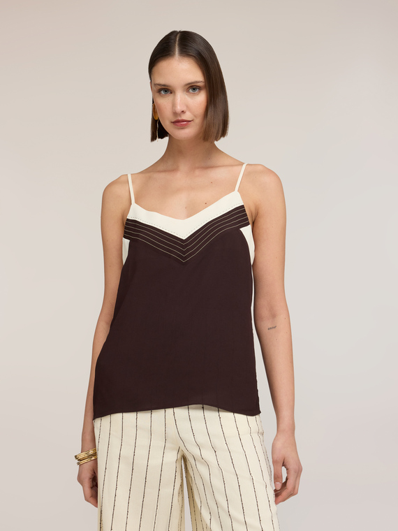 Top aus Cr&ecirc;pe de Chine The Tailoring Lab