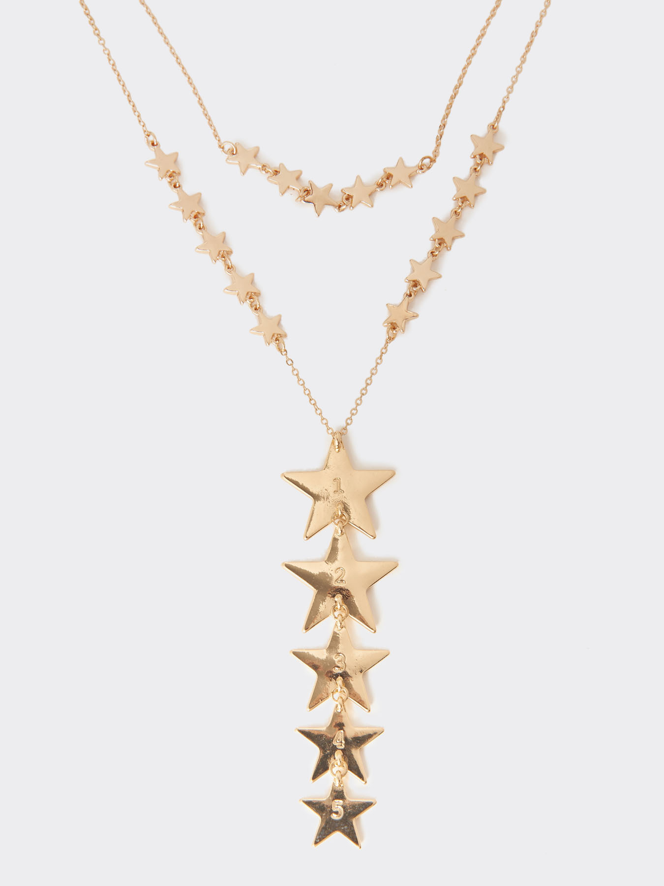 Multi-strand necklace with stars image number 1
