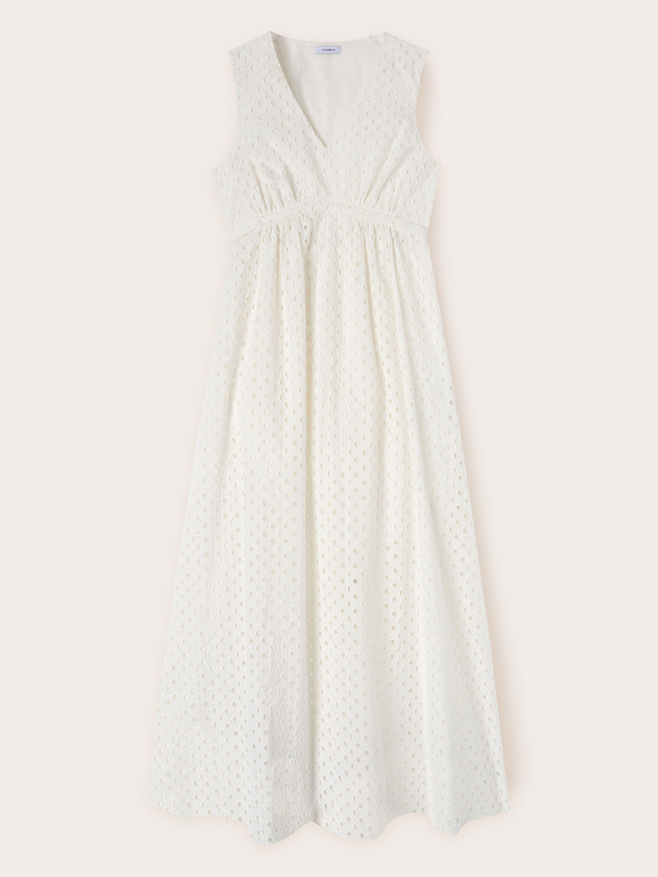 Vestito lungo in sangallo image number 4