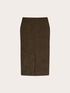 Midi skirt with front slit image number 4