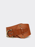 Wide faux leather belt image number 0