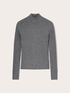 Ribbed turtleneck sweater in wool blend image number 4
