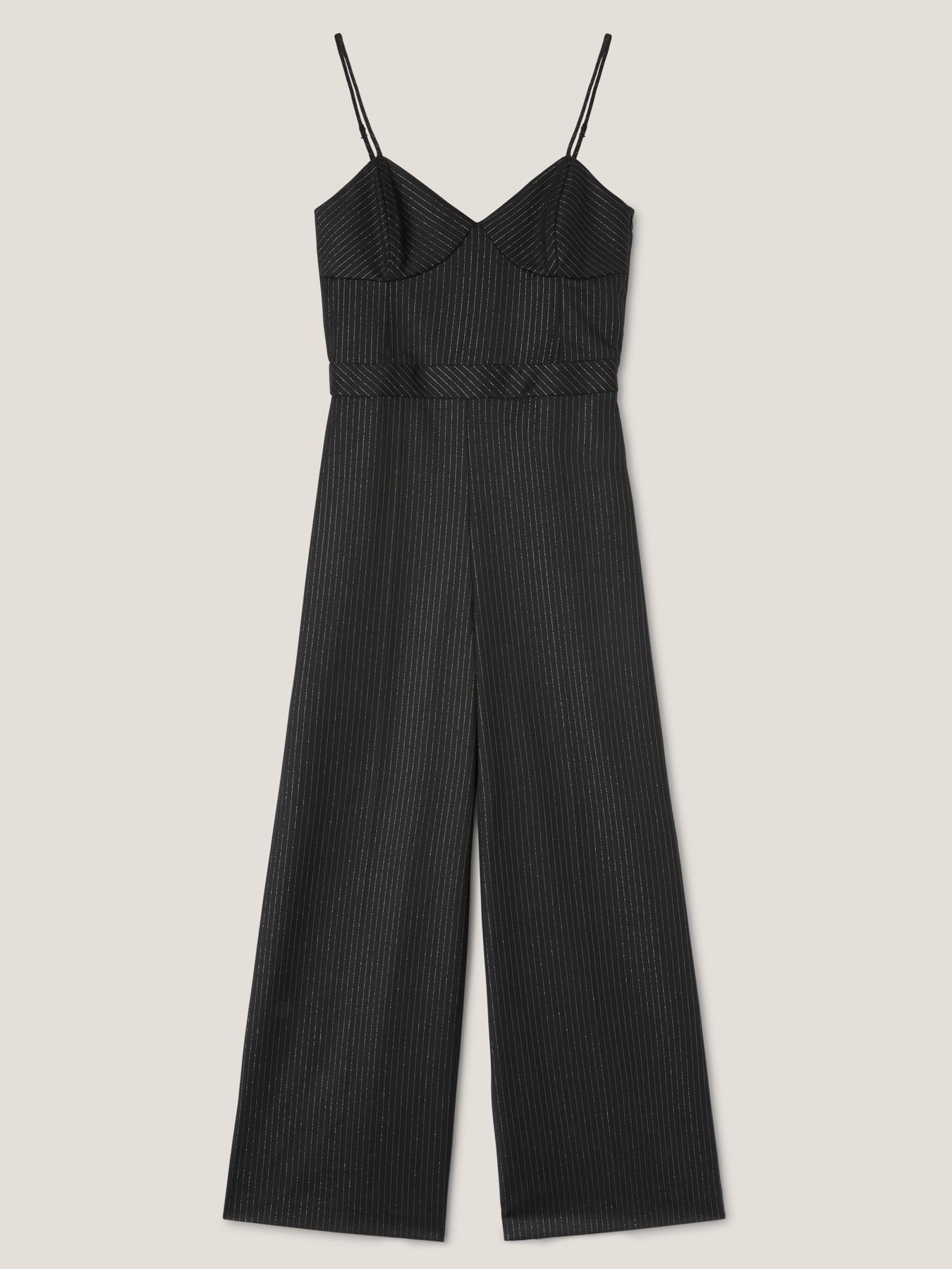 Combinaison longue à fines rayures lurex image number 4