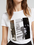 T-shirt con stampa e paillettes image number 2