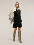 Ausgestelltes Kleid aus durchbrochener Strickware image number 1