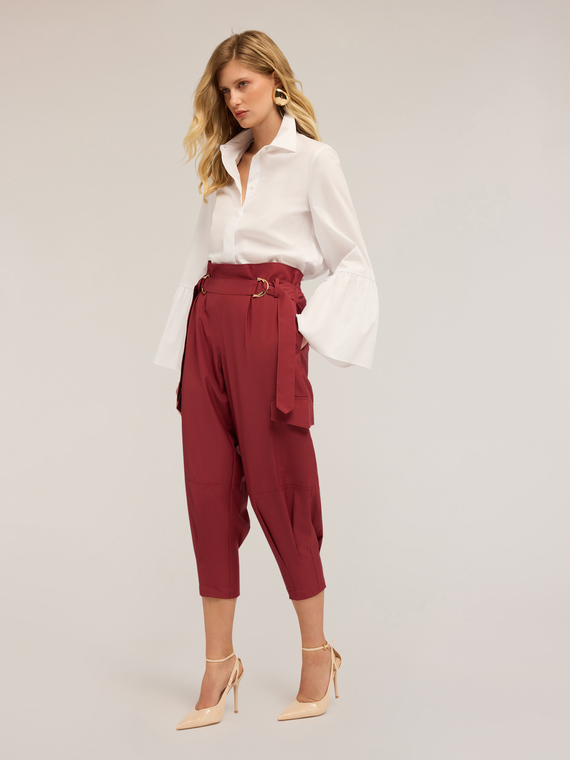 Shirt with flare sleeves