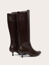 Bottes en tissu enduit avec bout en l&eacute;zard image number 3