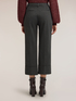 Ponte roma trousers with turn-up hem image number 1