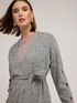 Long knit cardigan with ajour&eacute; work image number 1