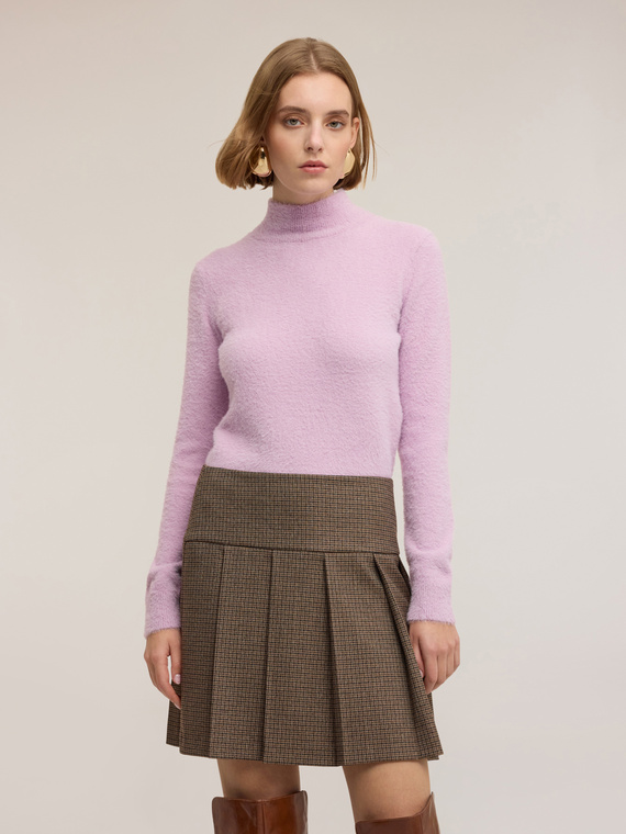 Turtleneck sweater in viscose blend