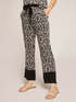 Wide-leg ethnic pattern trousers image number 2