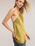 Top in raso con scollo halter image number 3
