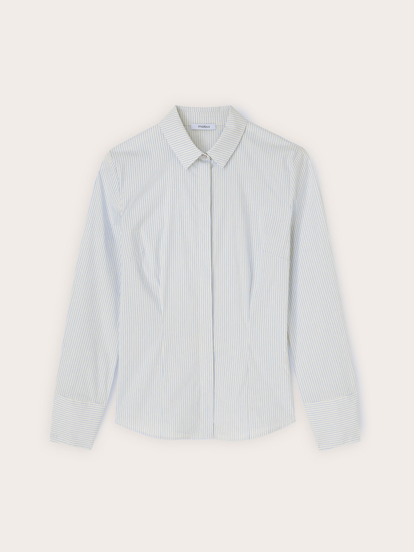 Chemise en popeline ray&eacute;e image number 4