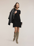 Schlauchkleid aus Strickmischung mit Wolle image number 0
