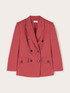 Double-breasted jacket with contrasting buttons image number 4